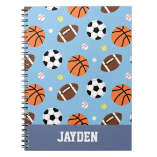 Balls Motif Sports Journal