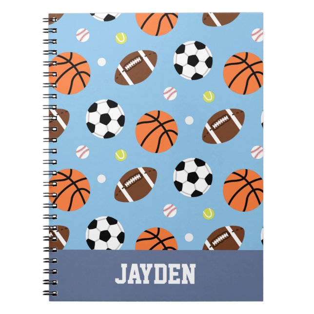 Balls Motif Sports Journal (Devant)