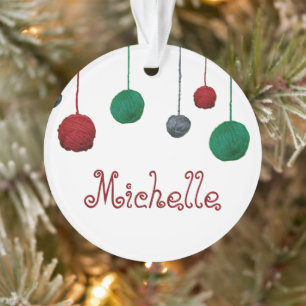 Balls of Yarn Crafty Holiday / Votre texte