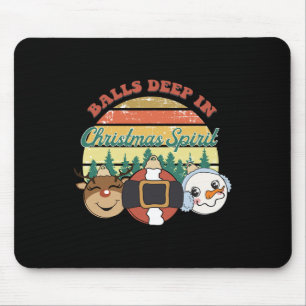 Balls tief in Weihnachten Geist Weihnachten Mousepad