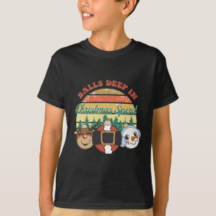 Balls tief in Weihnachten Geist Weihnachten T-Shirt