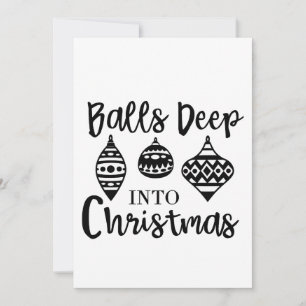 Balls tief in Weihnachten Weihnachten Weihnachten Ankündigung