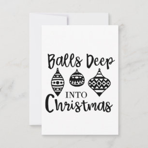 Balls tief in Weihnachten Weihnachten Weihnachten  Einladung