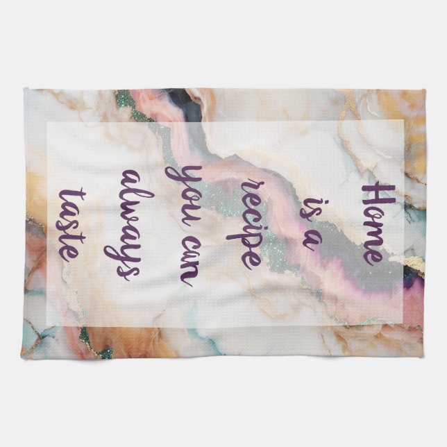 Ballsaal - Weiß Geschirrtuch (Horizontal)