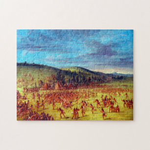 Ballspiel der Choctaw Ball Up George Catlin