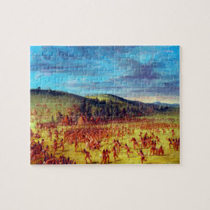 Ballspiel der Choctaw Ball Up George Catlin