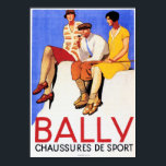 BALLY Chaussure De Sport Old French SHOES Advert Poster<br><div class="desc">Wiederhergestellt! Hochauflösende Reproduktion,  Fotoshop schärft für knackige Drucke,  digitales Retuschieren und restauriert für Tränen,  Schmuckstücke und vermisste Elemente. BALLY Chaussure De Sport Old French SHOES Werbeplakat.</div>