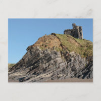 Ballybunion-Burg auf der Ansichtskarte
