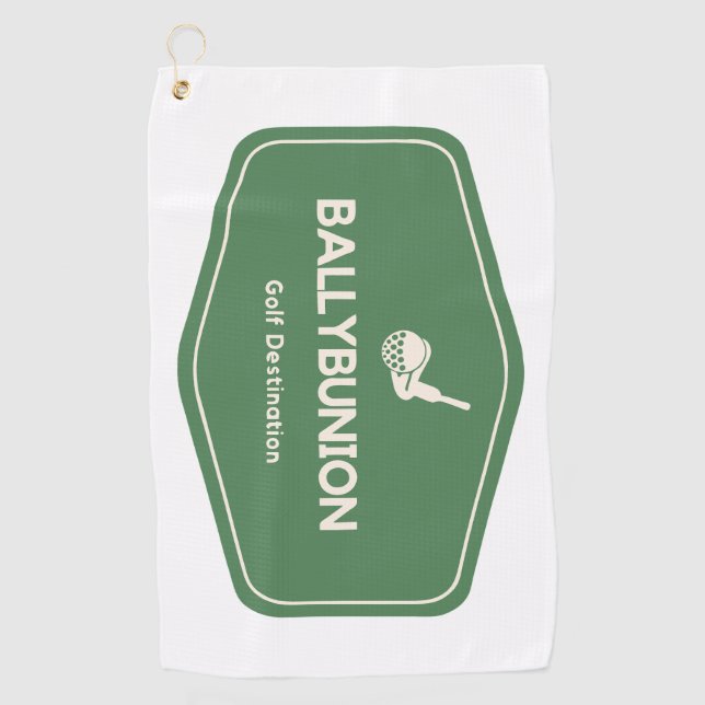Ballybunion Ireland Golf Zielort Golfhandtuch (Vorderseite)
