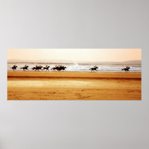 ballybunion Strand-Rennenplakat Poster