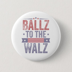 Ballz bei den Wahlen 2024 in Walz Harris Waltz Button