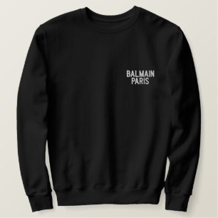 "Balmain Paris" Kosmische Couture - Shop Luxuriös Besticktes Sweatshirt