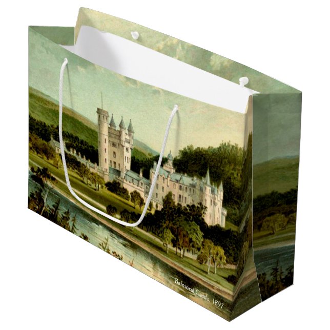 Balmoral Castle 1897 wiederhergestellt hohe Auflös Große Geschenktüte (Vorderseite Schrägansicht)