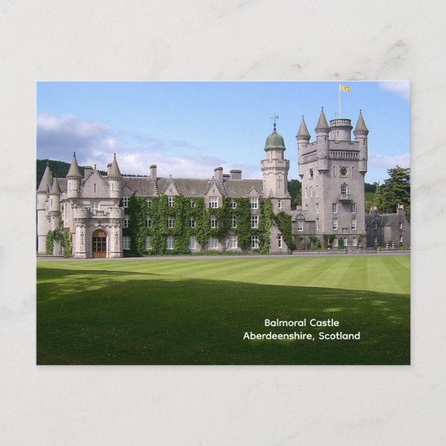 Balmoral Castle, Aberdeenshire, Schottland Postkarte (Vorderseite)