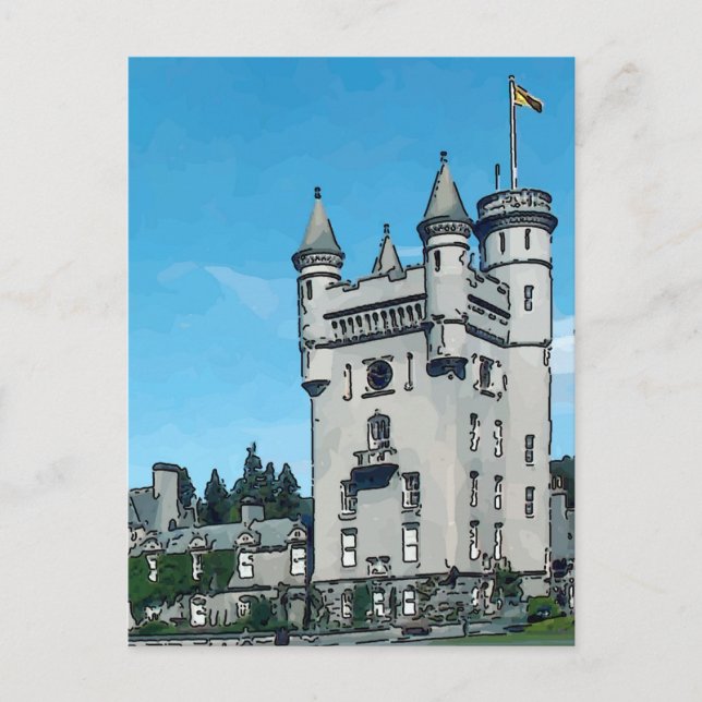 Balmoral Castle Postkarte (Vorderseite)