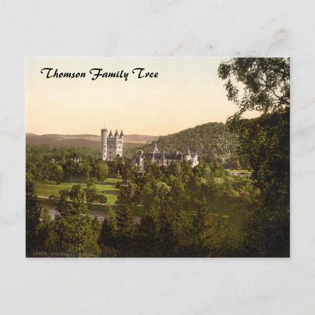 Balmoral Castle, Royal Deeside, Schottland Postkarte (Vorderseite)