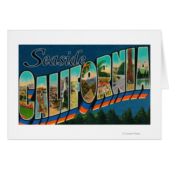 Balnéaire, Californie - Scènes à grandes lettres (Devant horizontal)