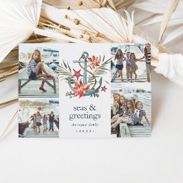 Balnéaire | Carte Collage photo de vacances côtièr
