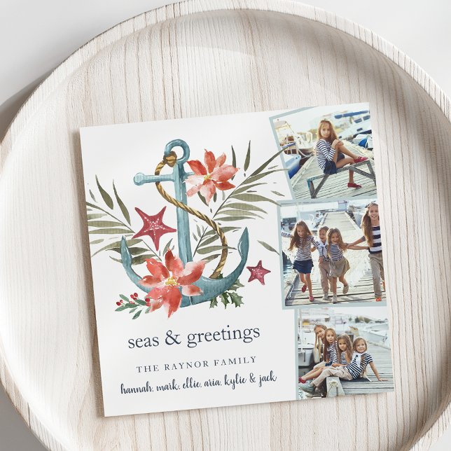 Balnéaire | Carte de collage photo de jour férié C (Créateur téléchargé)