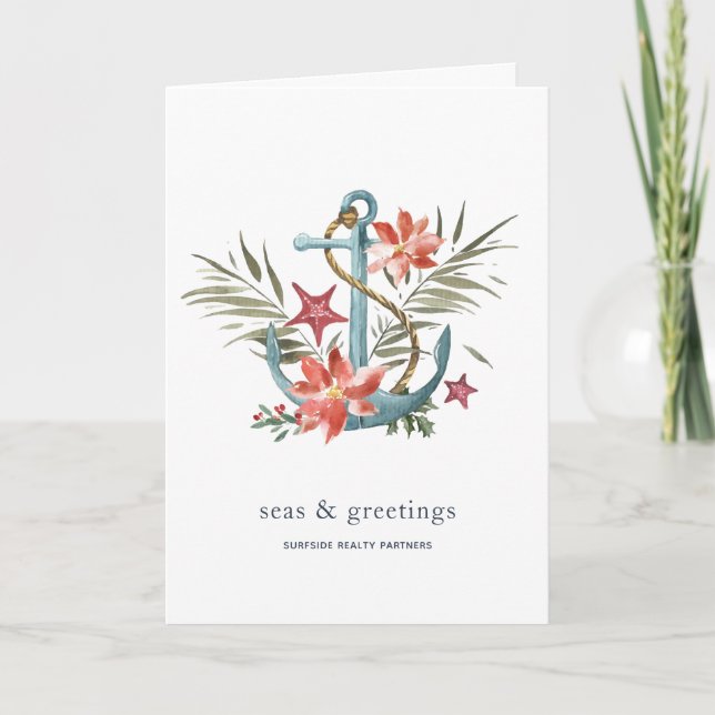 Balnéaire | Carte de vacances d'entreprise (Devant)