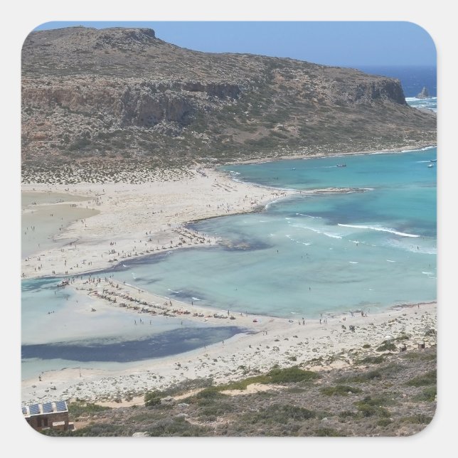 Balos Lagoon Tropical Beach Stickers (Vorderseite)