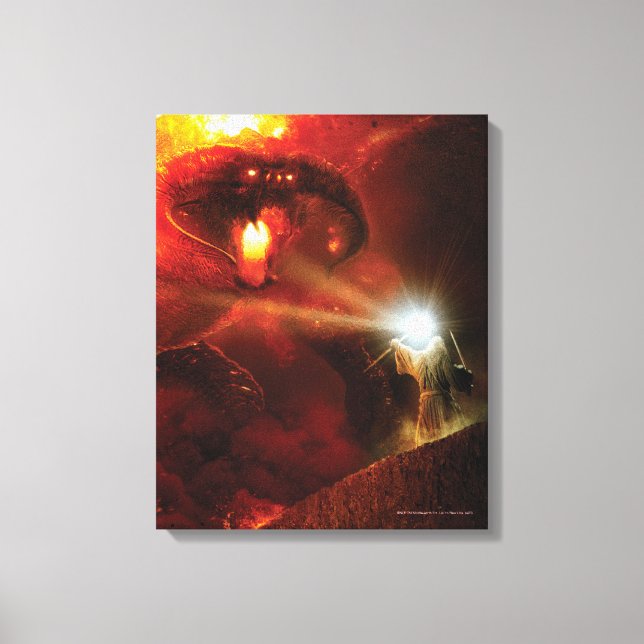 Balrog Versus Gandalf™ Leinwanddruck (Vorderseite)