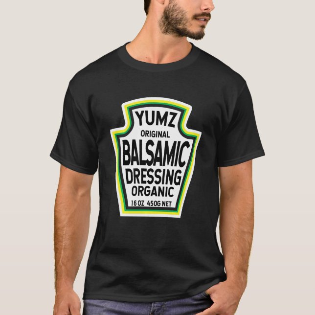 Balsamic Vinaigrette Dressing Salad Easy Halloween T-Shirt (Vorderseite)