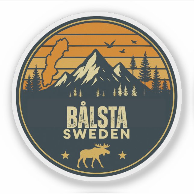 Bålsta, Schweden Schweden Aufkleber (Vorderseite)