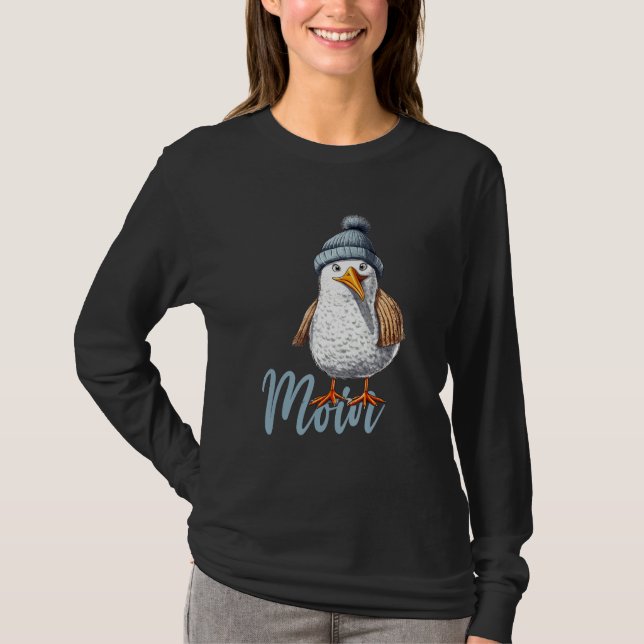Baltic Sea North Sea Seagull Sea Sailing Water Bea T-Shirt (Vorderseite)