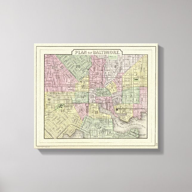 Baltimore 3 leinwanddruck (Vorderseite)
