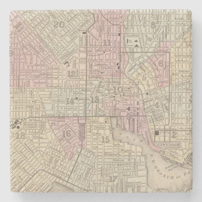 Baltimore 4 steinuntersetzer (Vorderseite)