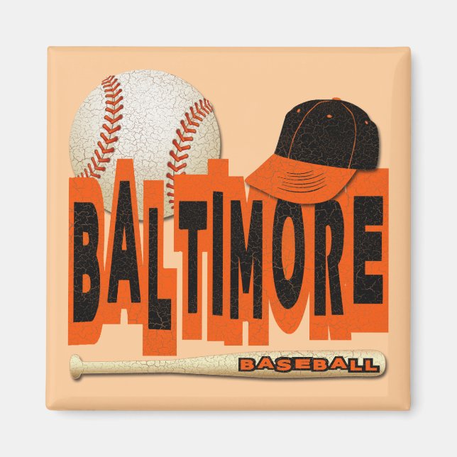 BALTIMORE BASEBALL MAGNET (Vorne)