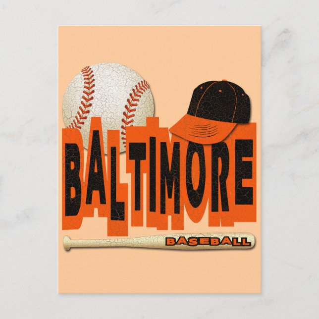 BALTIMORE BASEBALL POSTKARTE (Vorderseite)