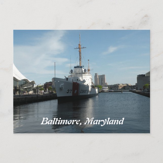 Baltimore, carte postale du Maryland (Devant)