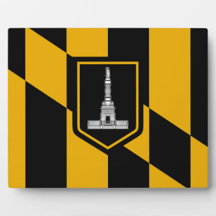 Baltimore City Flag Plaque