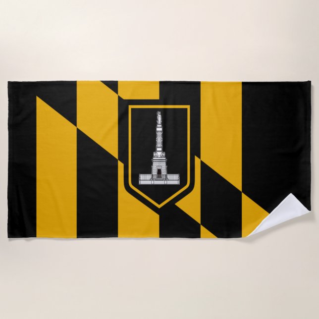 Baltimore City Flag Strandtuch (Vorderseite)