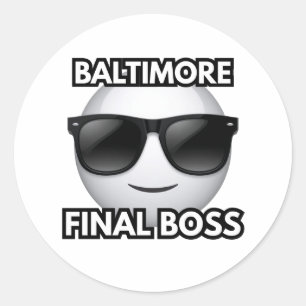Baltimore Endboss Cool Emoji Aufkleber