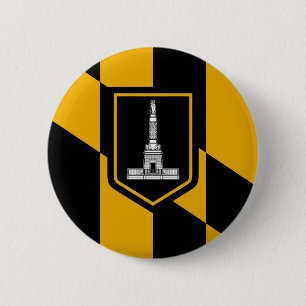 Baltimore-Flagge Button