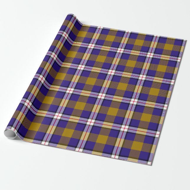Baltimore Football Kariert Wrapping Paper Geschenkpapier (Ungerollt)