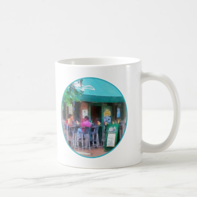 "Baltimore - Happy Hour in Fells Point": Fine Art Kaffeetasse (Rechts)