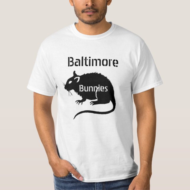 Baltimore-Häschen "RATTEN" -- ABKOMMEN mit ihm! T-Shirt (Vorderseite)
