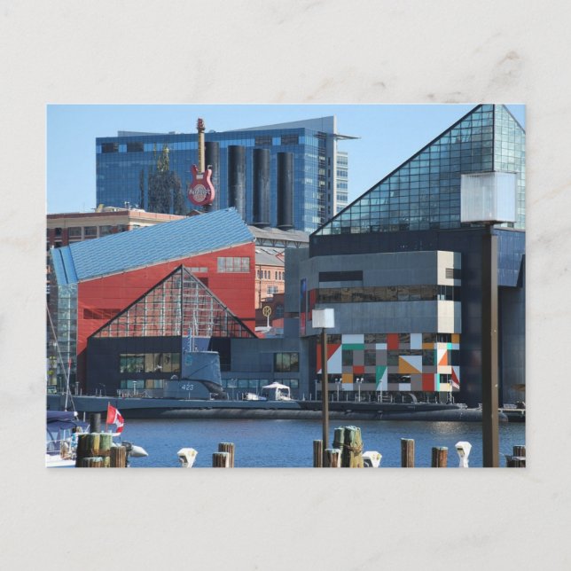 Baltimore Inner Harbour Postkarte (Vorderseite)