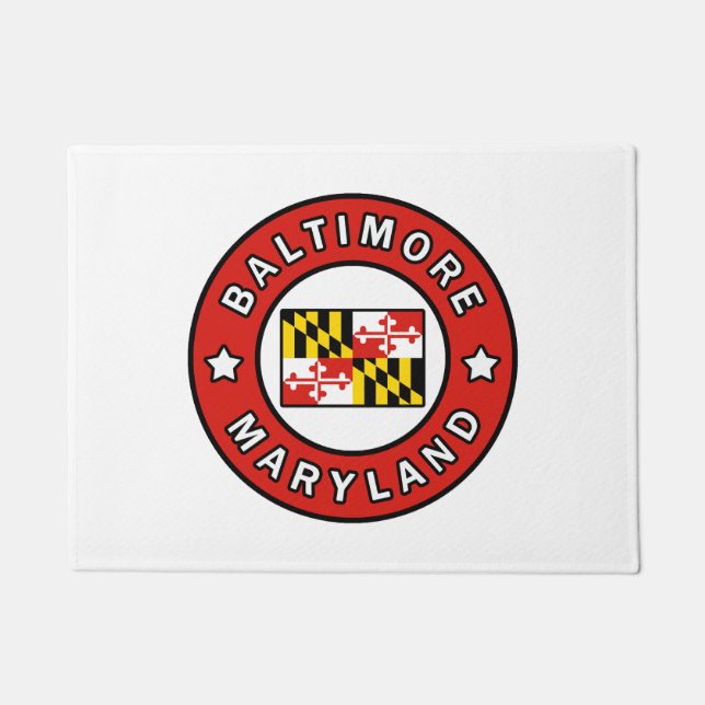 Baltimore Maryland Fußmatte (Vorderseite)