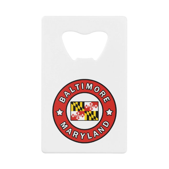 Baltimore Maryland Geldbeutel Flaschenöffner (Vorderseite)
