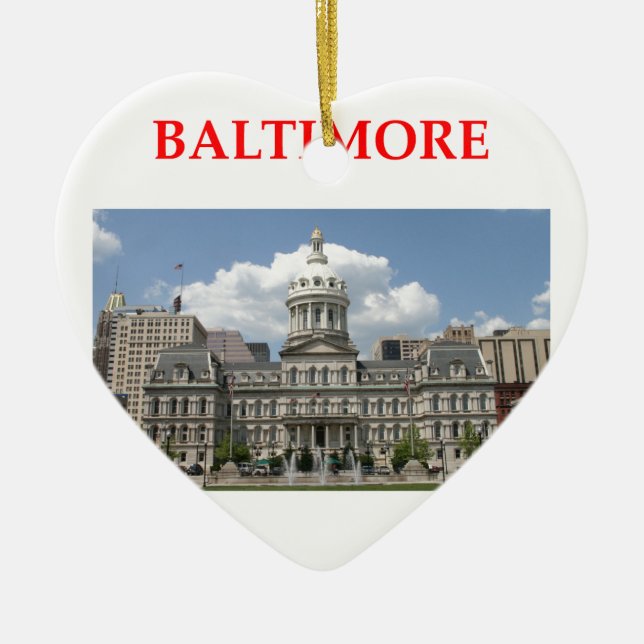 Baltimore Maryland Keramikornament (Vorne)