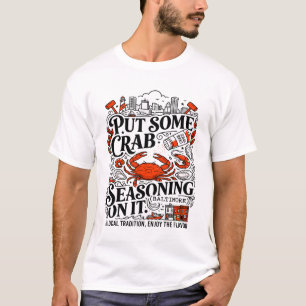 Baltimore Maryland Krabbengewürz Lokale Tradition T-Shirt