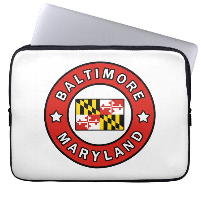 Baltimore Maryland Laptopschutzhülle (Vorderseite)