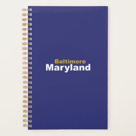 Baltimore, Maryland Planner Planer