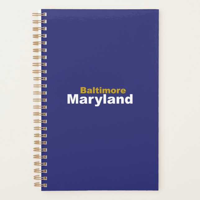 Baltimore, Maryland Planner  Planer (Vorderseite)