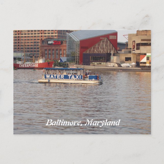 Baltimore, Maryland Postcard Postkarte (Vorderseite)